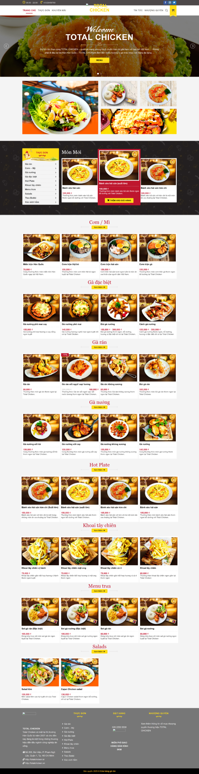 Restaurant Booking Website Full Screenshot