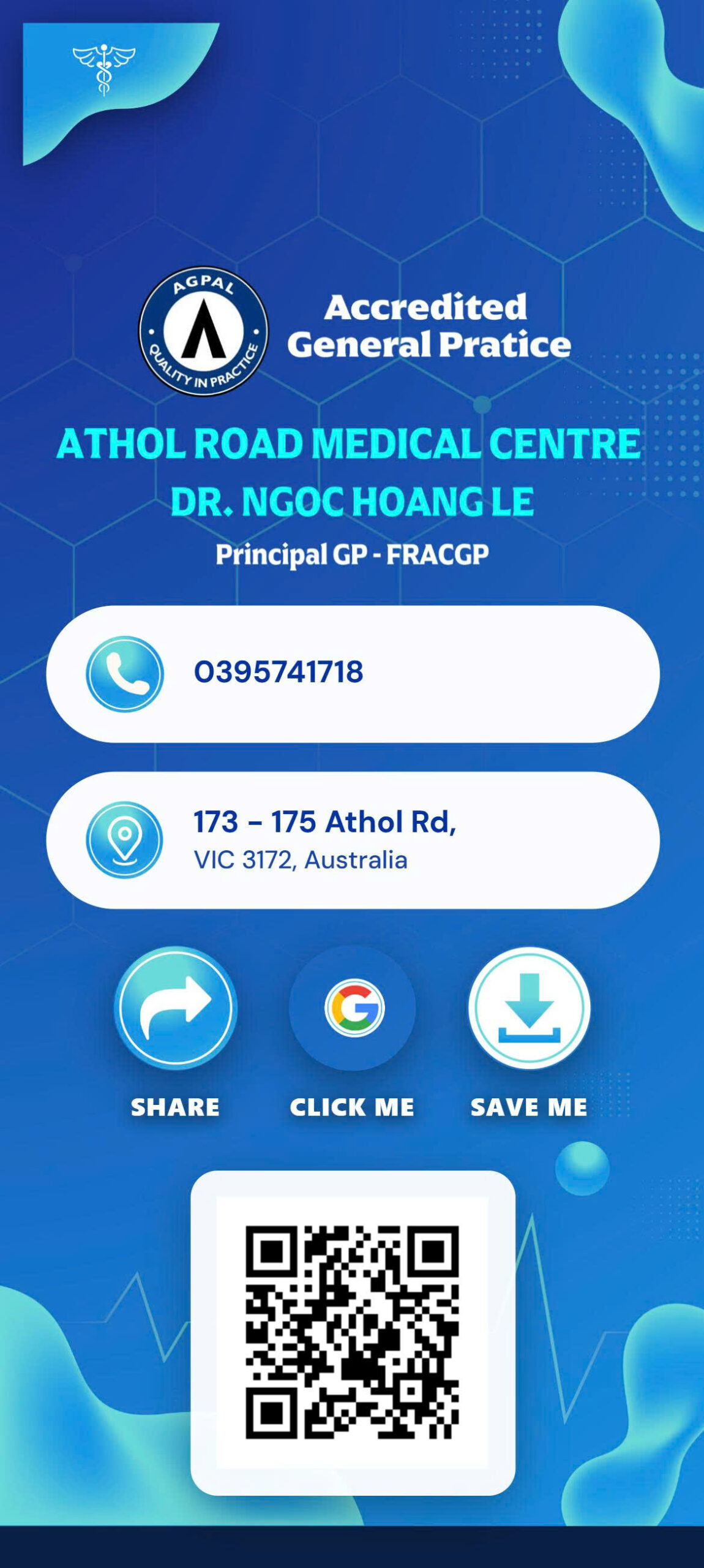 QR Card DR NGOC HOANG LE