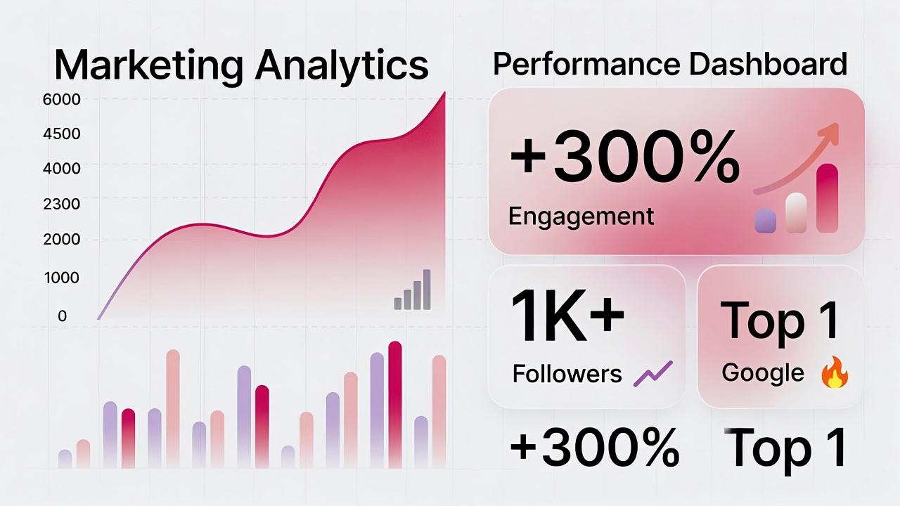 Marketing & SEO dashboard - analytics, conversion tracking, performance reporting