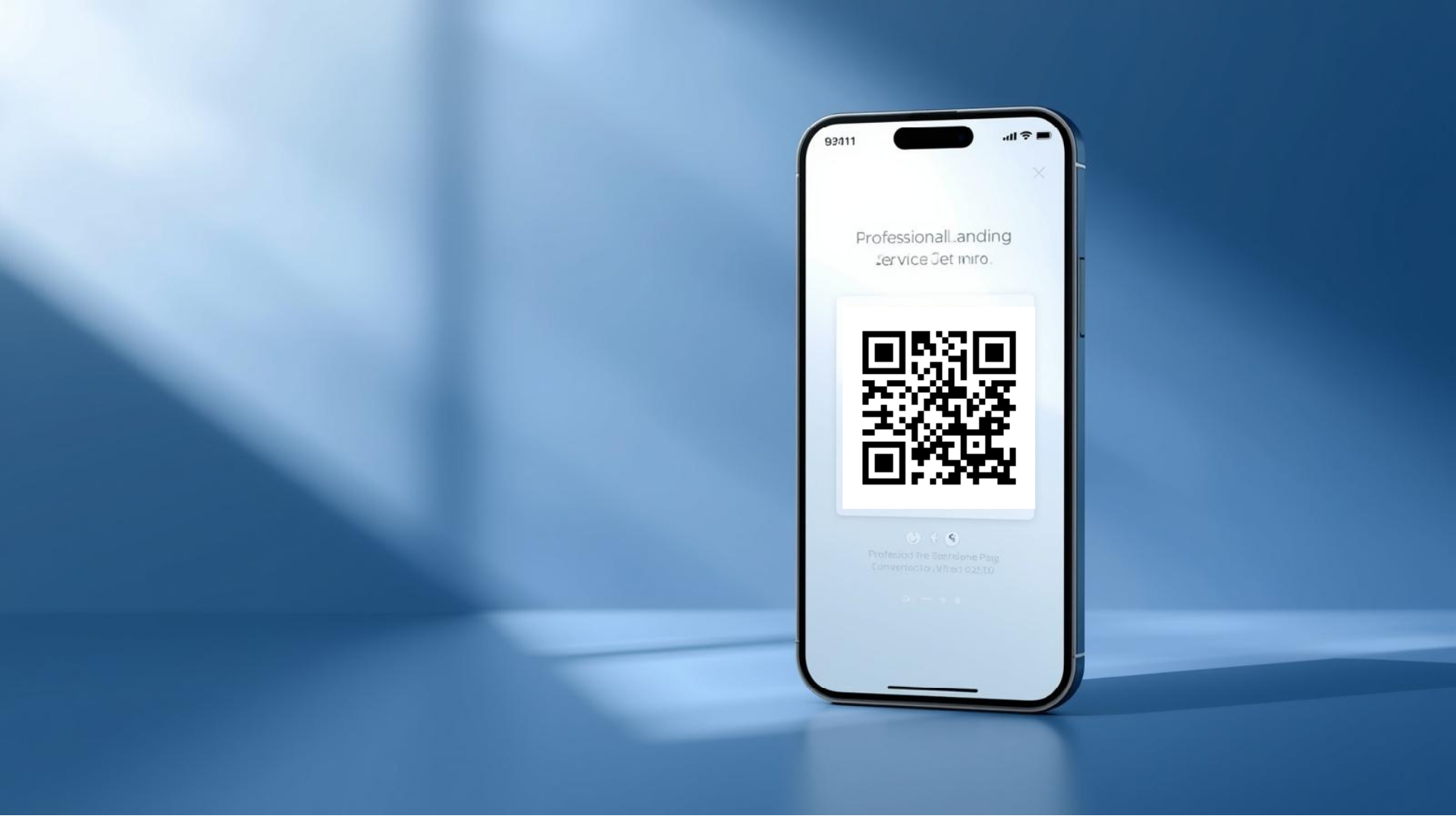 QR Landing Page service - Digital business card with QR code, menu, booking, payment integration